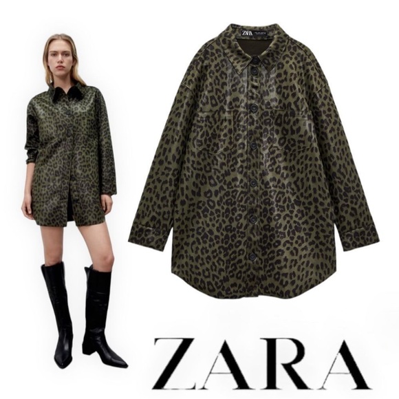 Leopard Print Button Down - Picture 1 of 7